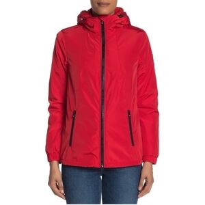 Women's Red Hooded Jacket